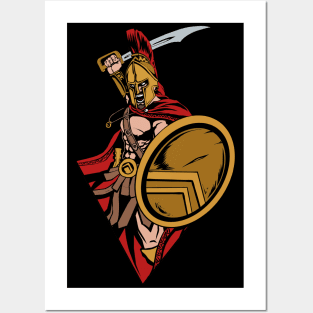 Spartan Warrior Posters and Art